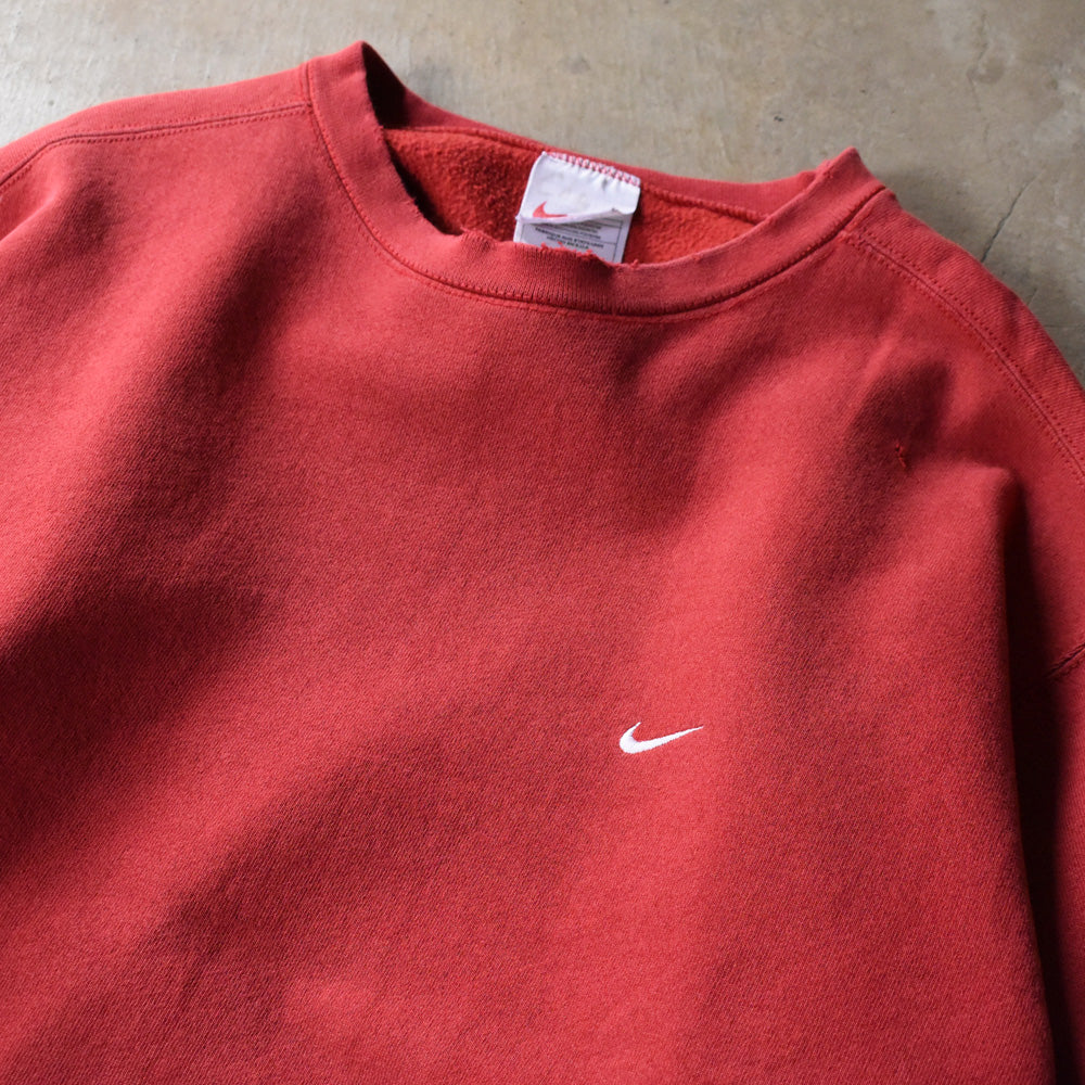 90’s NIKE small swoosh ロゴ刺繍 スウェット USA製 250422