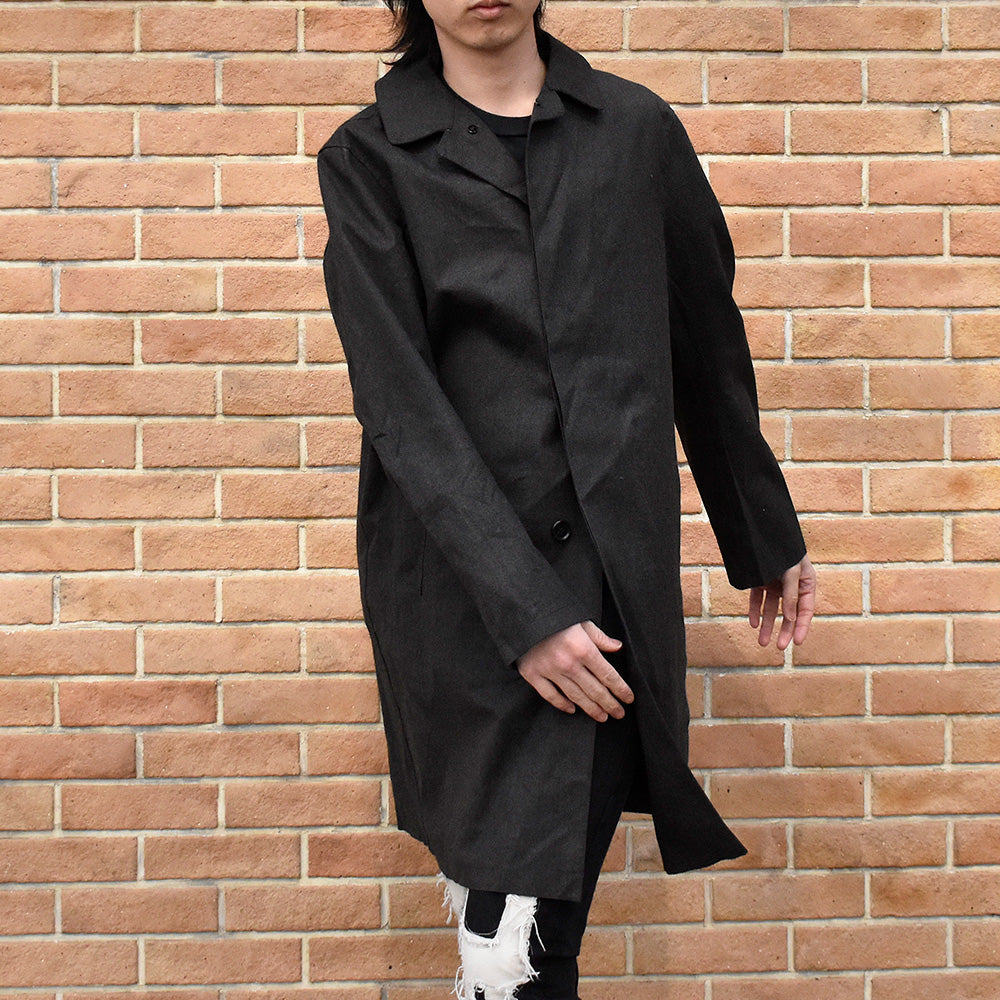 J.Crew × Mackintosh ゴム引き ウール ステンカラーコート スコットランド製 250324H