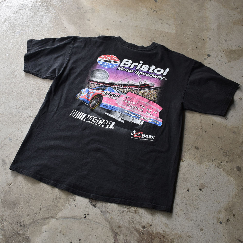 Y2K NASCAR “Bristol Motor Speedway” 両面プリント レーシング Tシャツ 230508