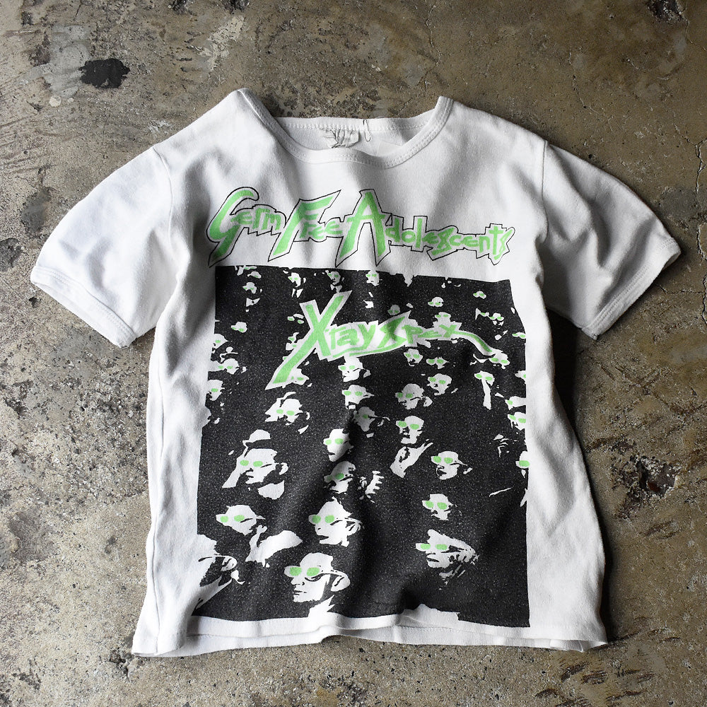 70's X-Ray Spex “GERM Free Adolescents” ロック Tシャツ Euro製 240102HY33