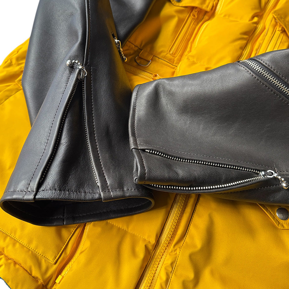 blackmeans×Hayachine Made 2Way リバーシブル レザー×ダウン マウンテンジャケット 945-79TJ400-1 250102H/250128H