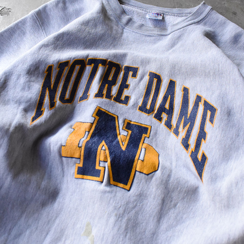 90's MVP "Notre Dame" リバースタイプ スウェット USA製 250128