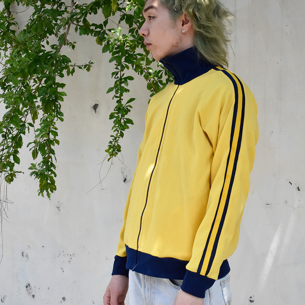 70's~ COURT CASUALS “ロケットTALON” イエロー×ネイビー! トラックジャケット USA製 250522H