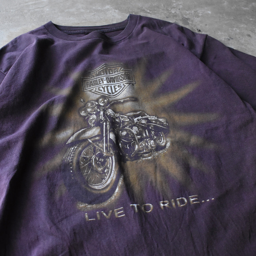 Harley Davidson “LIVE TO RIDE” Tシャツ USA製 240902