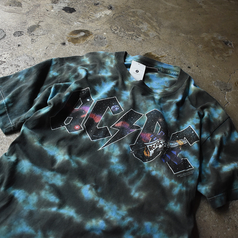 Y2K AC/DC "2000 North American Tour" タイダイ ロックTシャツ 230623H