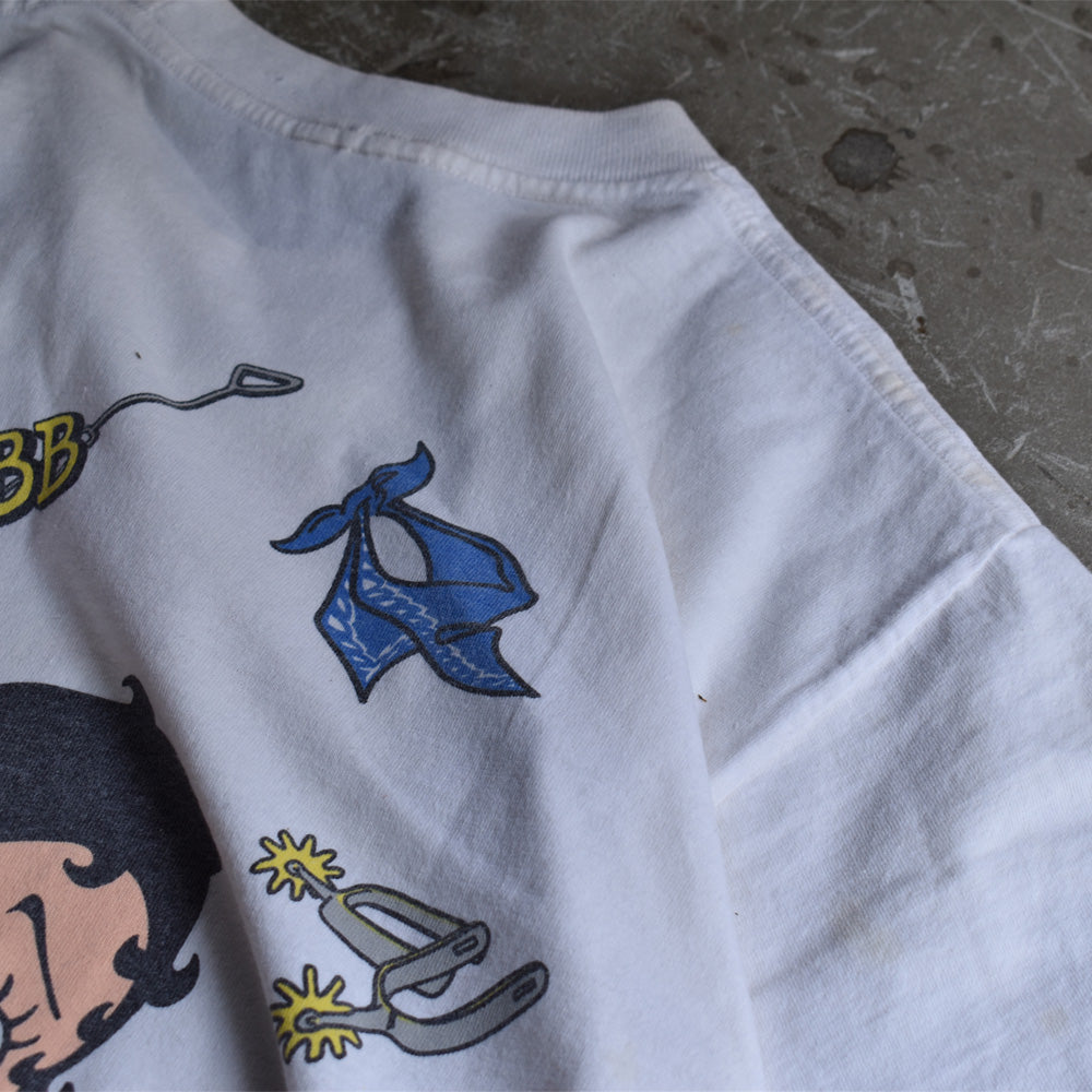 90's Betty Boop/ベティ・ブープ ”BRONCO Betty” Tシャツ USA製 230819