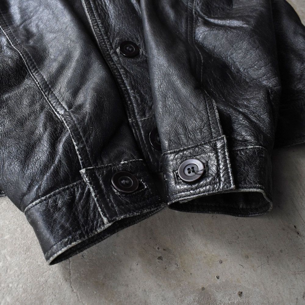 80’s EURO トラッカータイプ レザージャケット 251028H