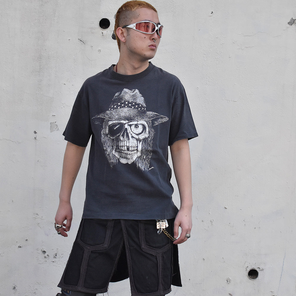 90's SkateThis “Skull” Tシャツ USA製 250124H