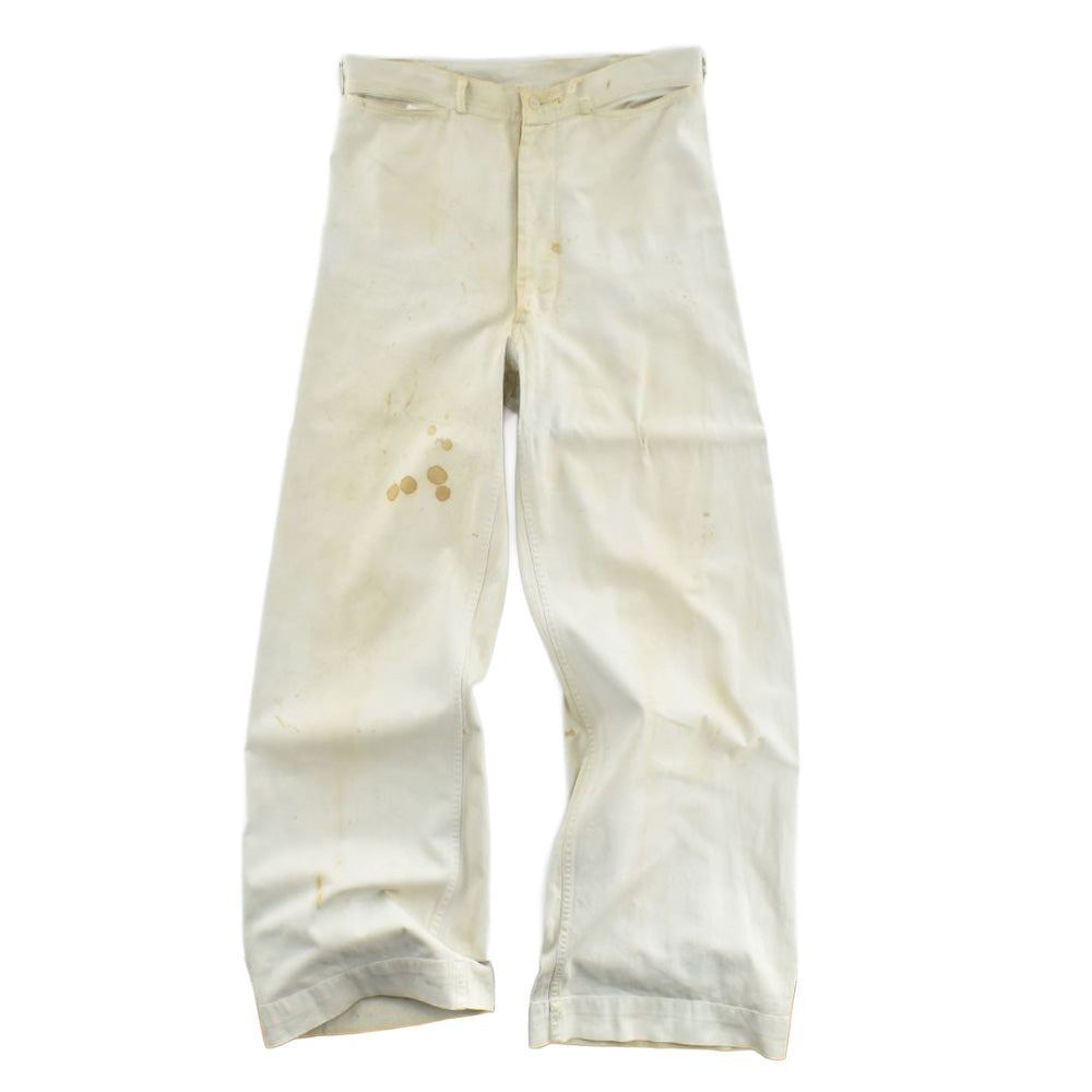 40's U.S. NAVY Cotton Twill Trousers セーラーパンツ ステンシル入り 40's U.S. NAVY Cotton Twill Trousers セーラーパンツ ステンシル入り