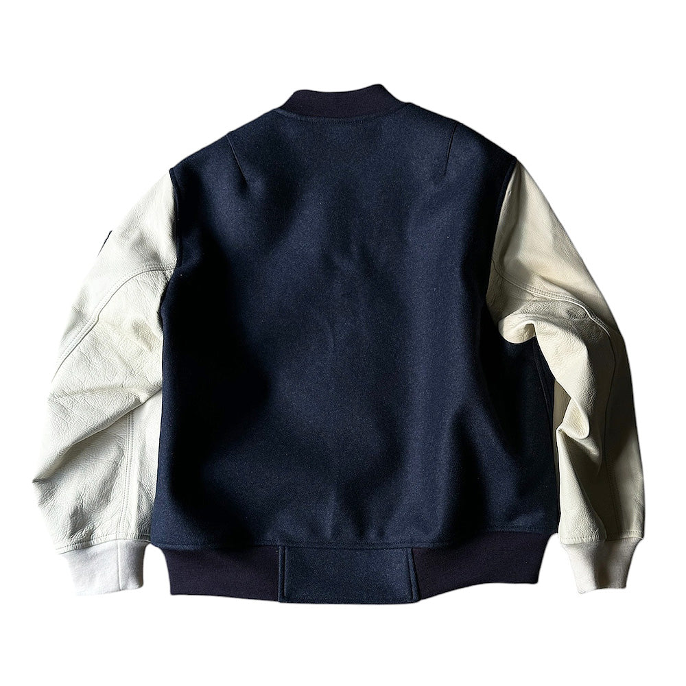 blackmeans レザー×ウール アワードジャケット 945-79TJ404-1 241115H