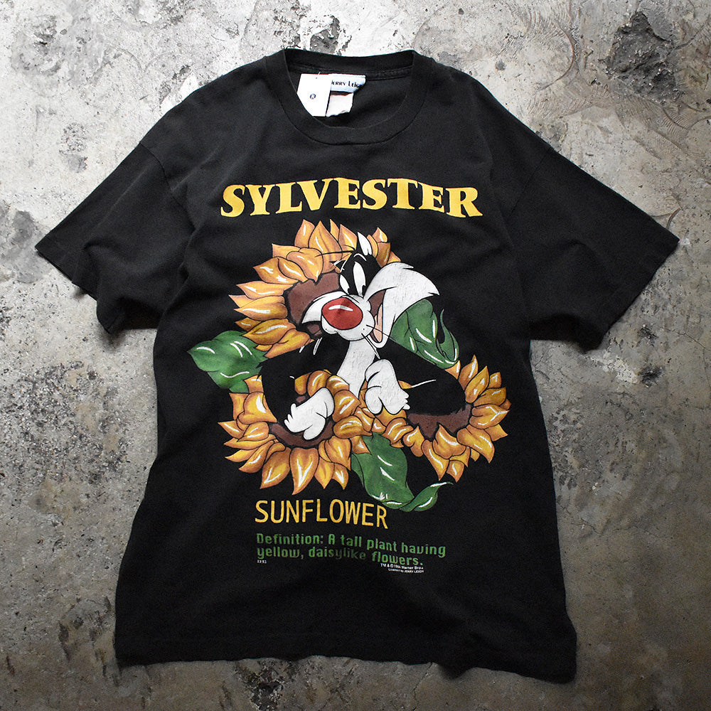 90's Looney Tunes “Sylvester Cat” 海外アニメ キャラ Tシャツ USA製 230529H