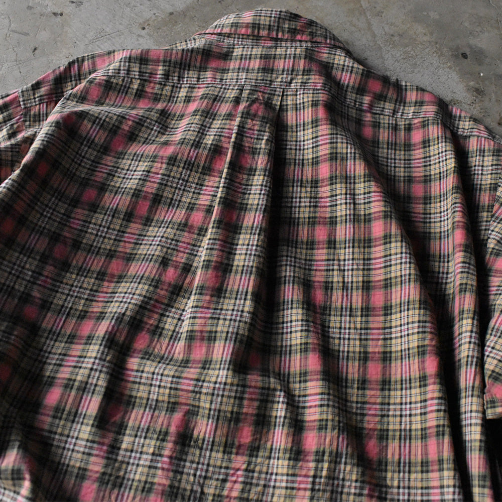 90's Ralph Lauren “CLASSIC FIT” チェック ボタンダウンシャツ 240327 S2084