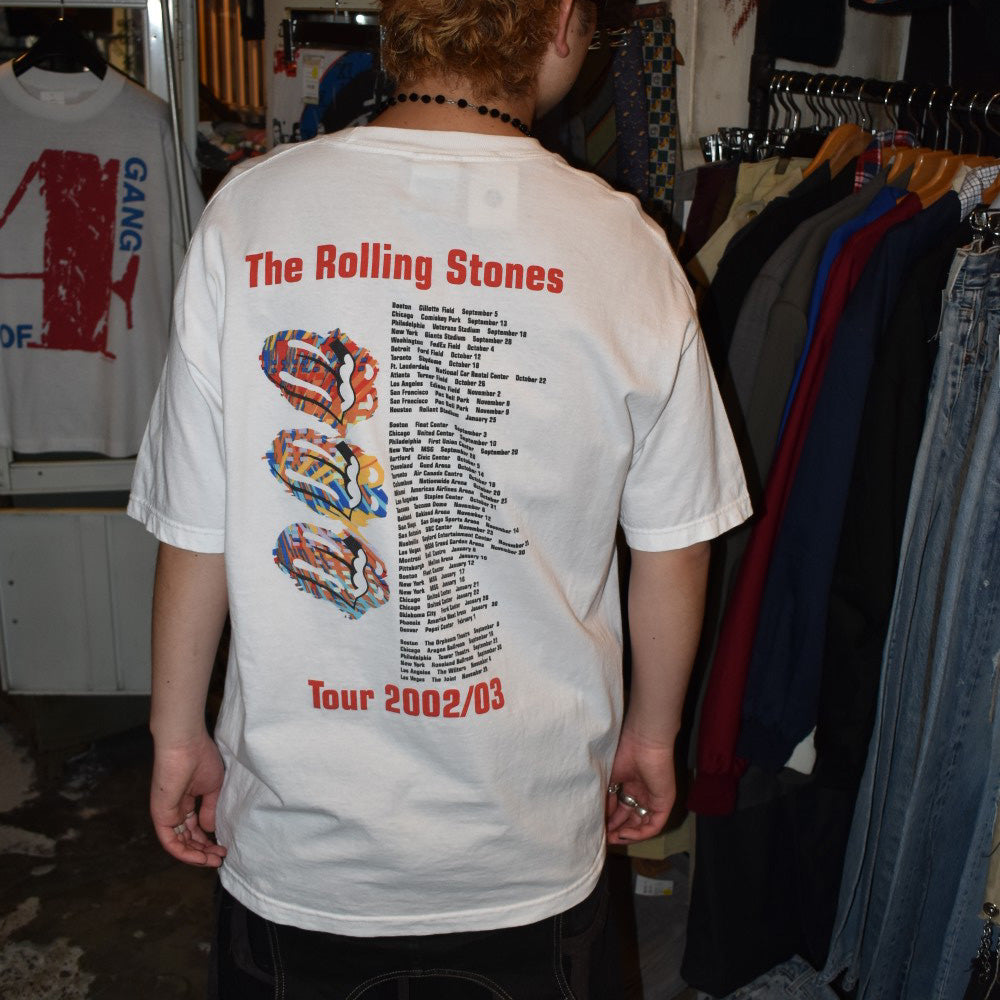 Y2K THE ROLLING STONES “Licks World Tour 2002/03” ロックTシャツ 260512H