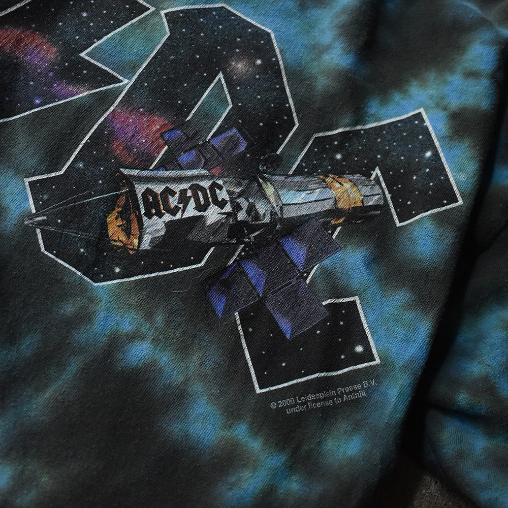 Y2K AC/DC "2000 North American Tour" タイダイ ロックTシャツ 230623H