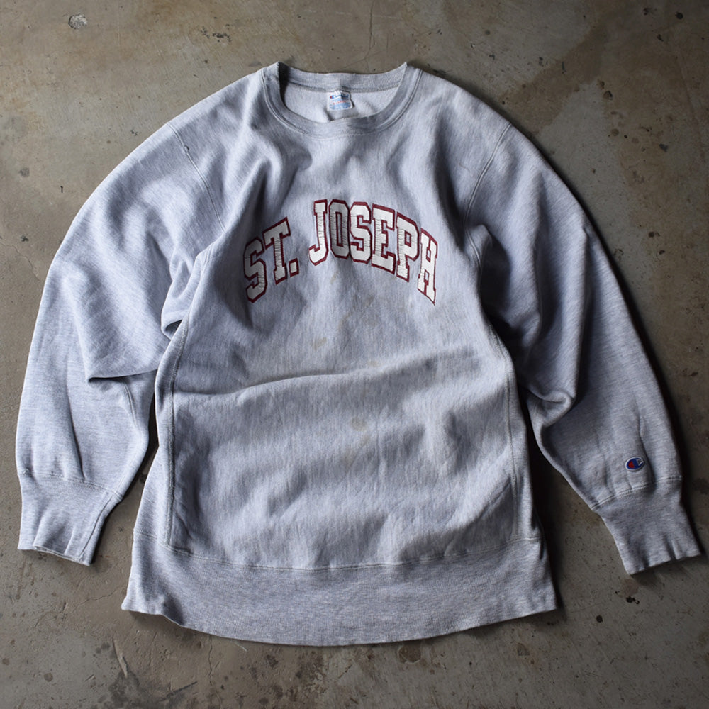 80's Champion/チャンピオン "ST.JOSEPH" カレッジプリント RWスウェット USA製 230531