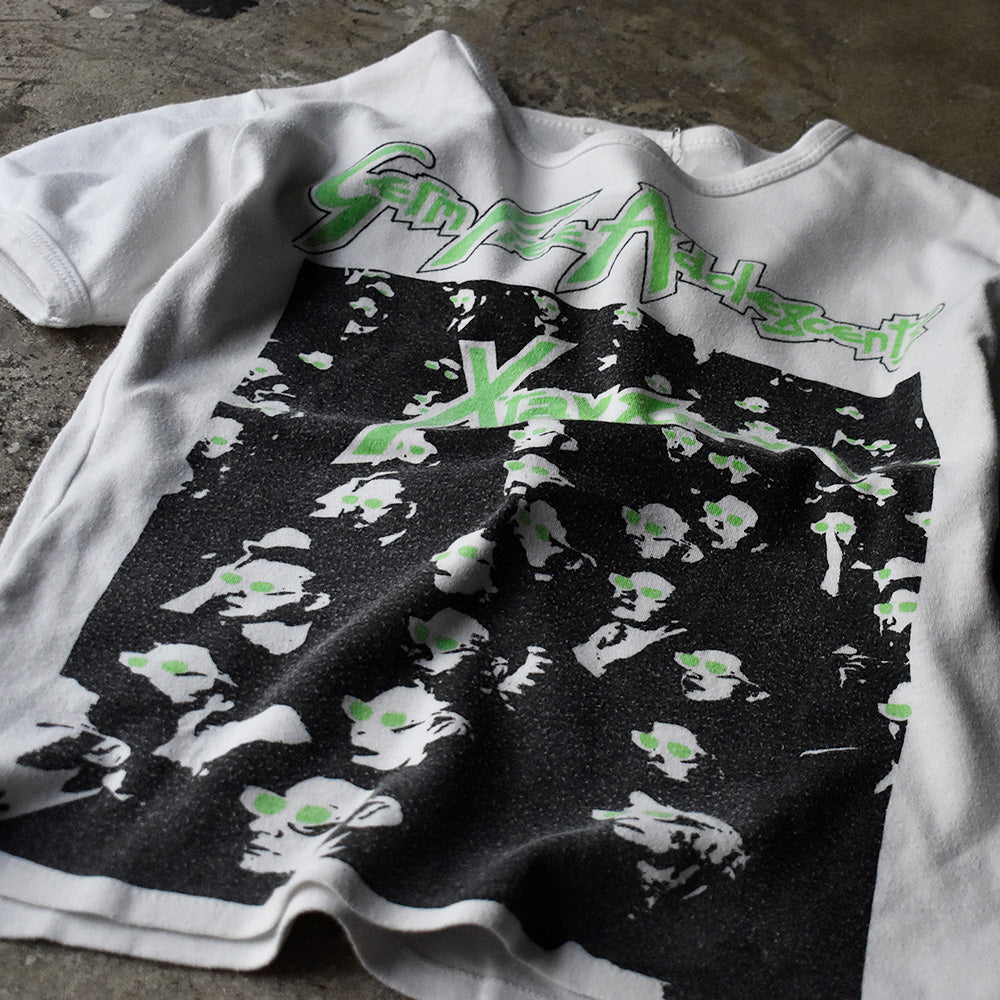 70's X-Ray Spex “GERM Free Adolescents” ロック Tシャツ Euro製 240102HY33