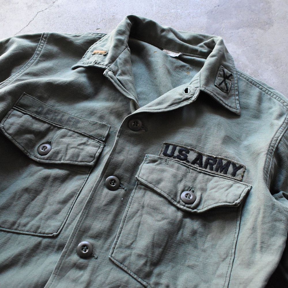 70's U.S.ARMY ミリタリー ユーティリティシャツ 250219