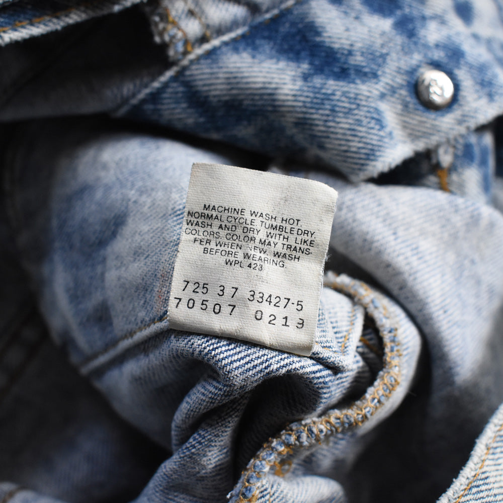 90’s Levi's 70507-0219 ケミカルウォッシュ デニムジャケット USA製 250930