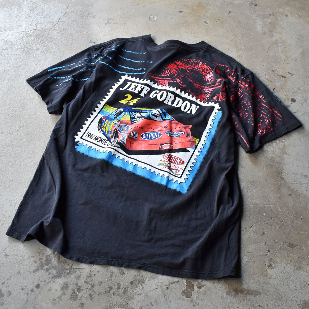 90’s NASCAR “Jeff Gordon/ジェフ・ゴードン #24” AOP! レーシング Tシャツ USA製 240919