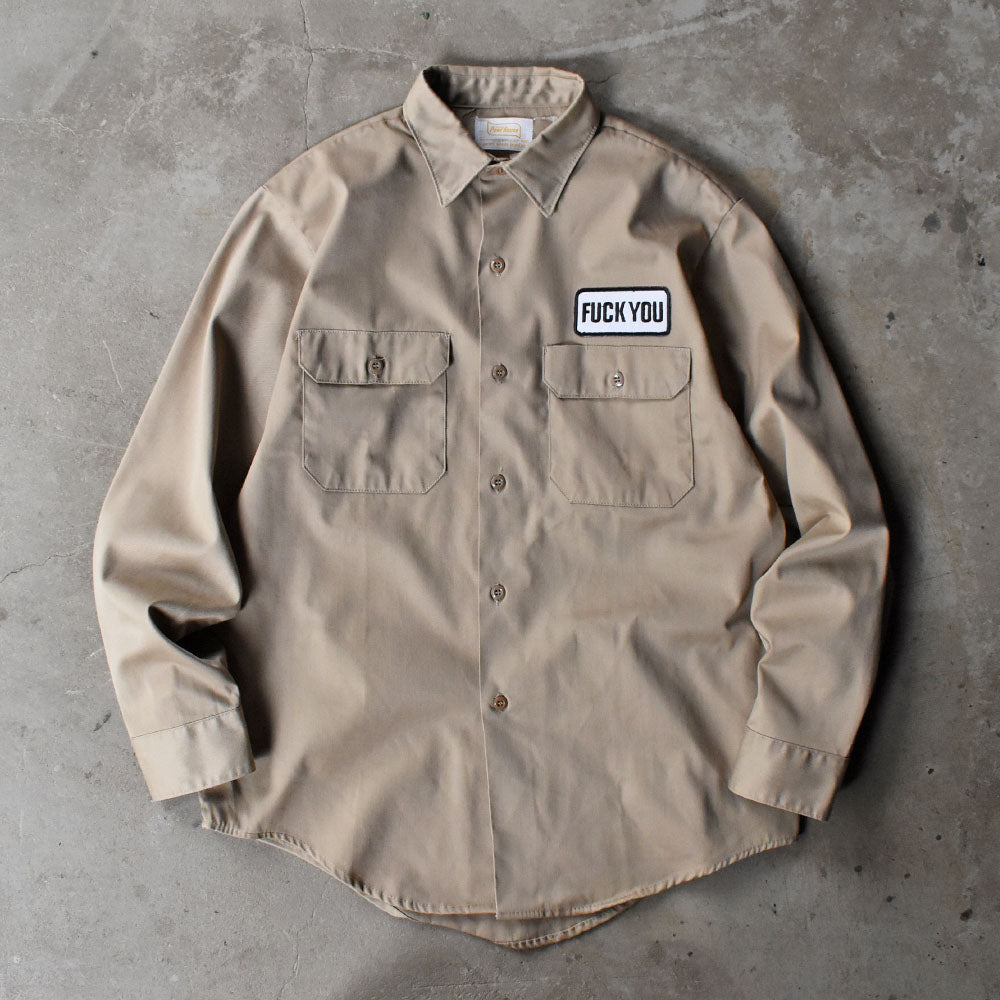 70’s Powr House “F*CK YOU" パッチ ワークシャツ 251021H