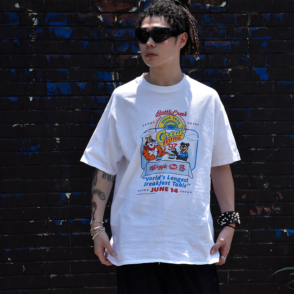 90's Kellogg “Cereal Festival'97” Tシャツ 240619H