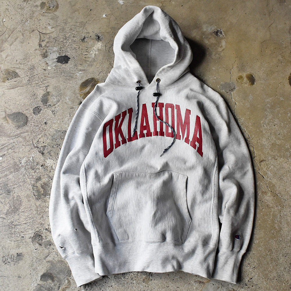 90’s Champion "OKLAHOMA" リバースウィーブ パーカー USA製 240211H
