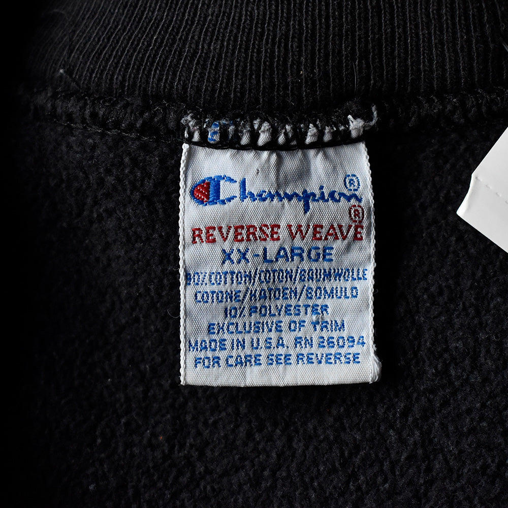 90's Champion スクリプトロゴ 2トーン刺繍 リバースウィーブ スウェット USA製 240208H