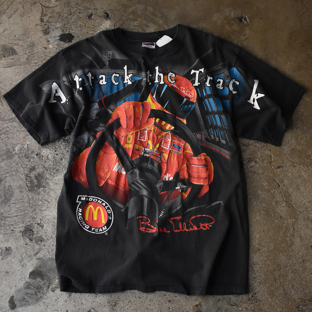 90's AOP! "McDonald's" Racing Tee 230614H