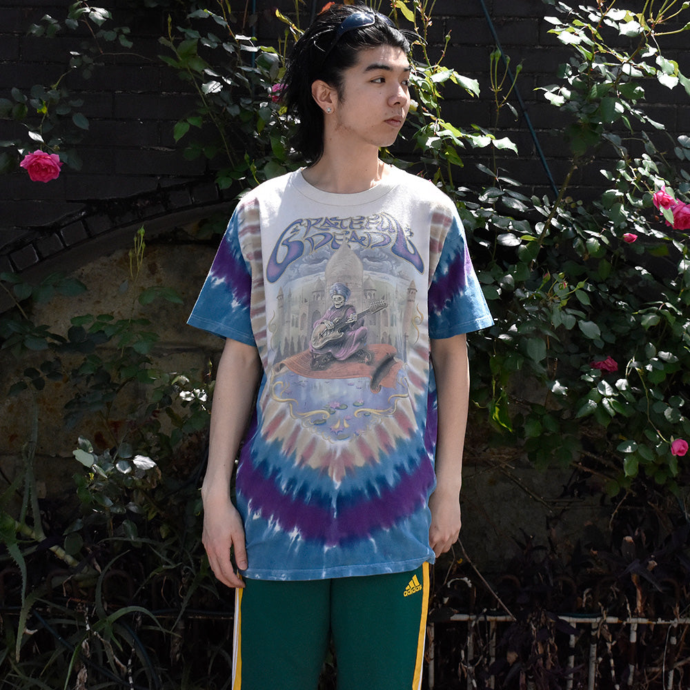 Y2K LIQUID BLUE Grateful Dead “Skull snake charmer” タイダイTシャツ 250501H