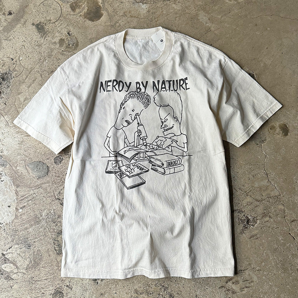 90's~ Beavis and Butt-Head “NERDY BY NATURE” Tシャツ 240307H