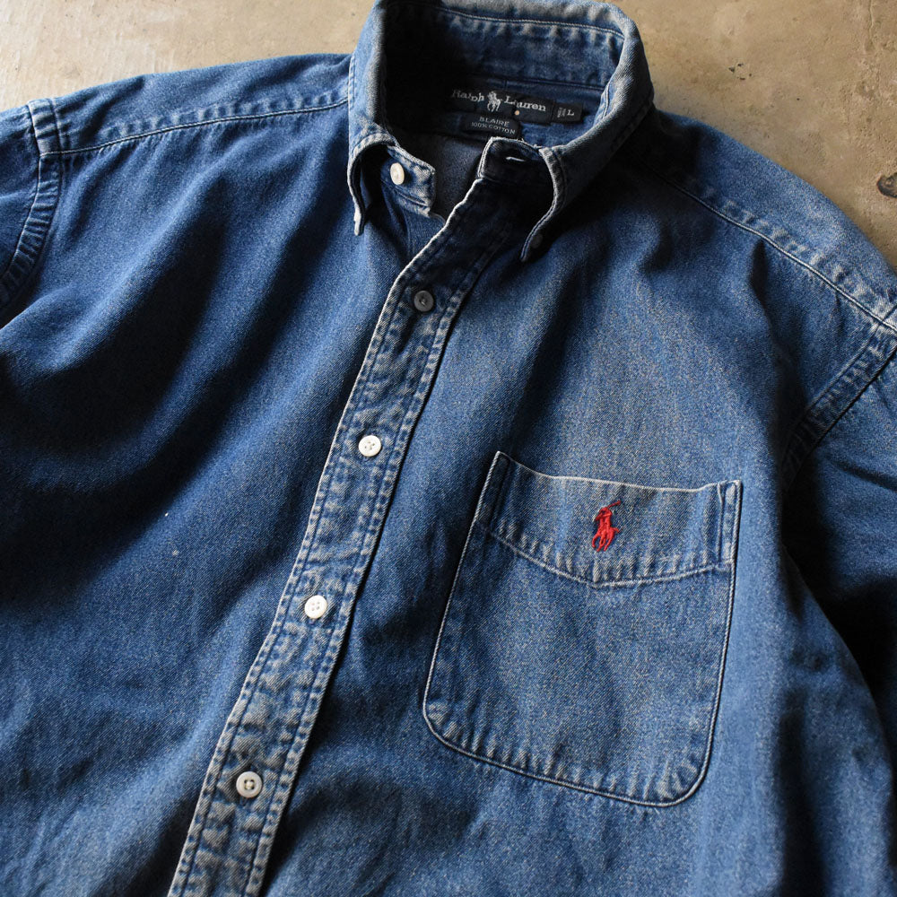 90's Ralph Lauren “BLAIRE” デニム ボタンダウンシャツ 250323