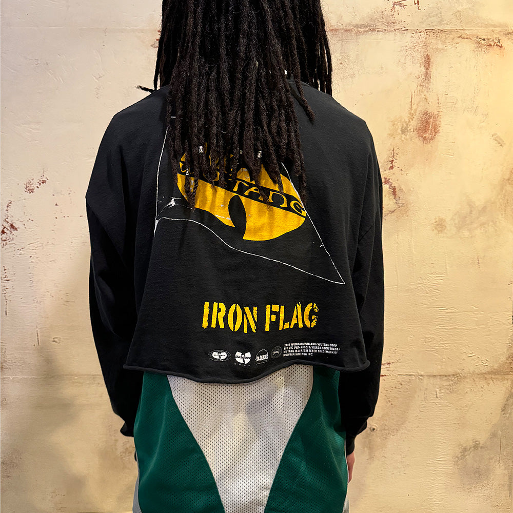 Y2K Wu-Tang Clan “Iron Flag” カットオフ ロングスリーブTシャツ 240622H