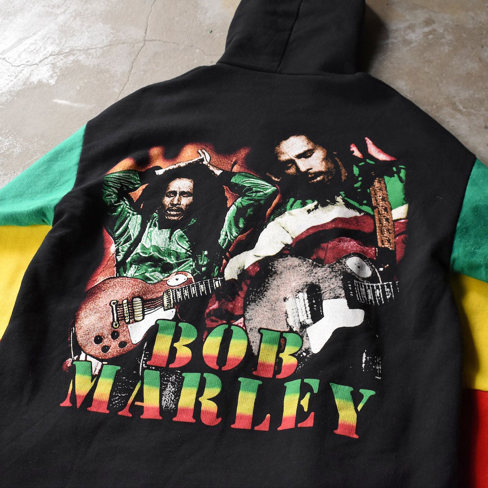 90’s Bob Marley ラスタカラー フルジップパーカー フーディ 251104H