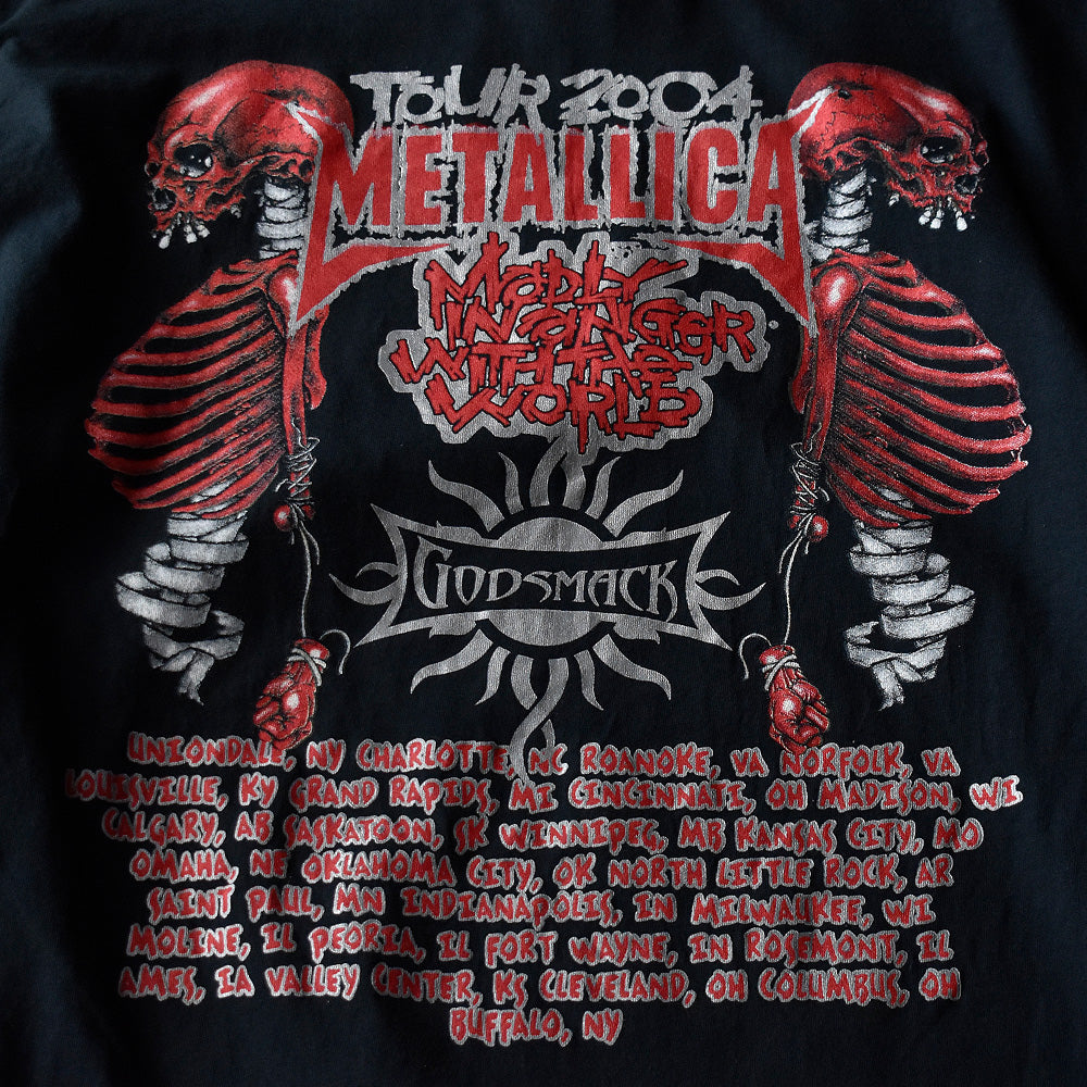 Y2K METALLICA “Madly In Anger With The World“ Tour Tシャツ 250422H