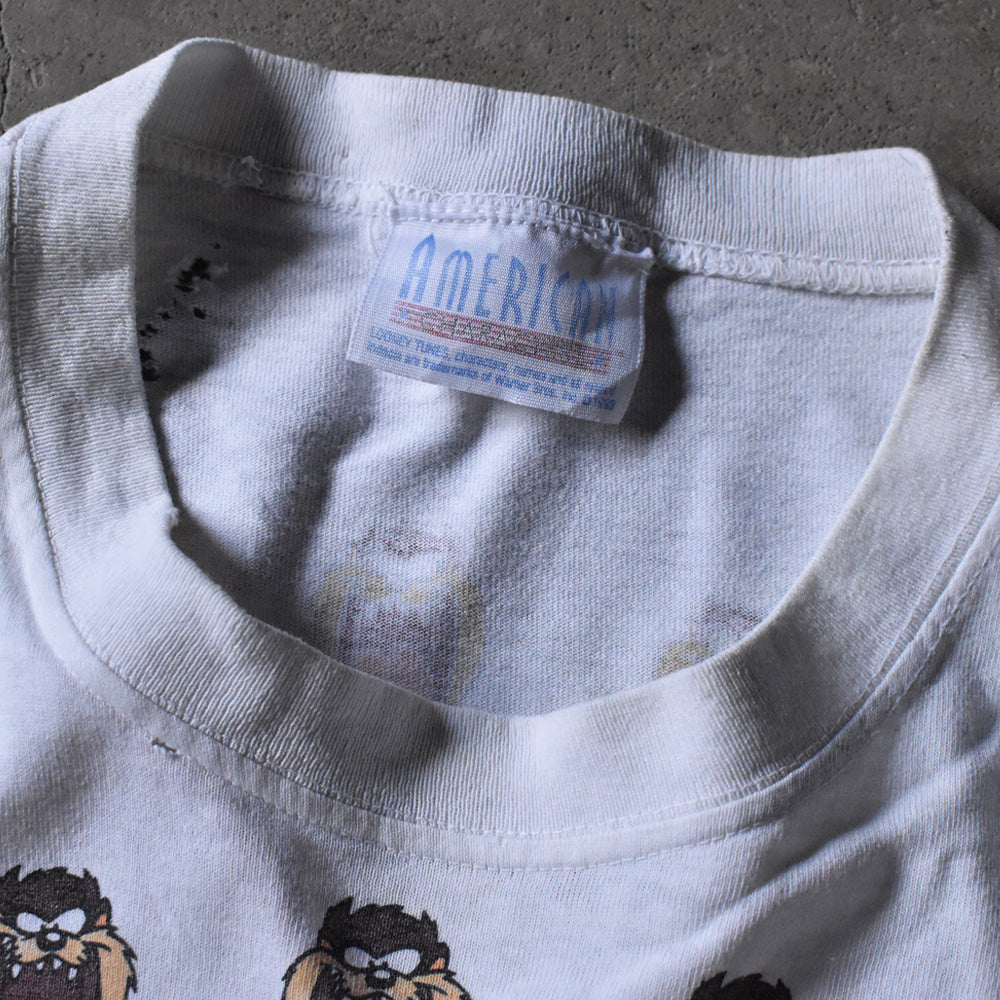 90's Looney Tunes ”TAZ” 総柄 Tシャツ 240421