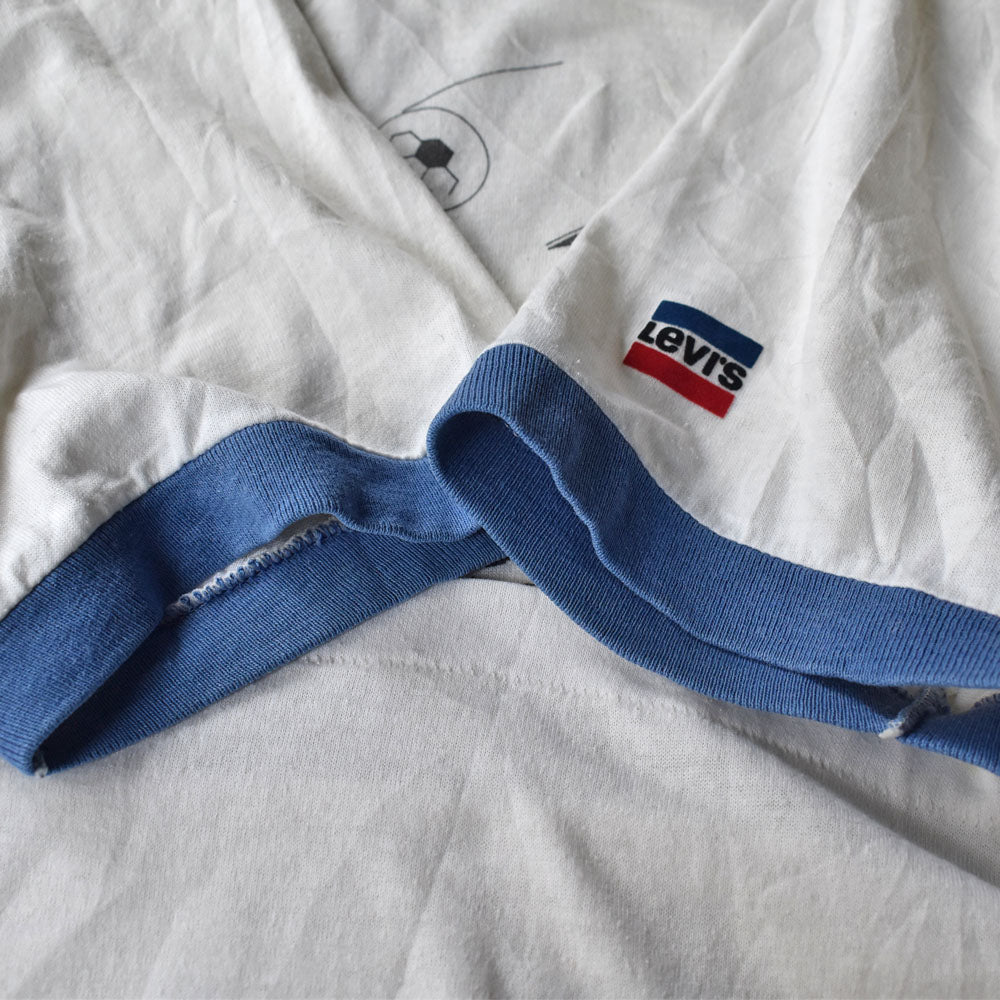80’s Levi's ”Los Angeles 1984 Olympic” リンガー Tシャツ USA製 240424