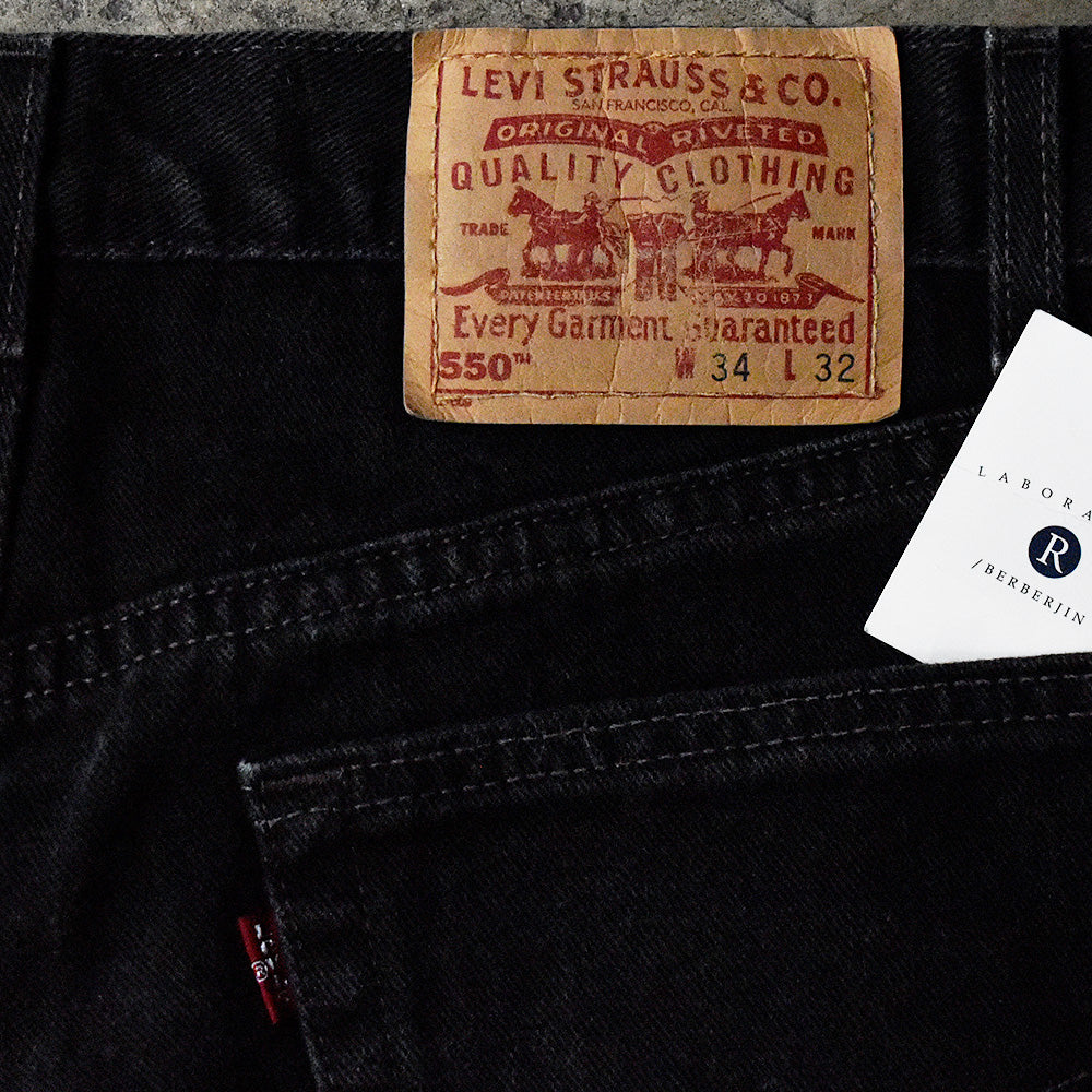 Y2K Levi's 550 ブラック デニムパンツ USA製 240824H