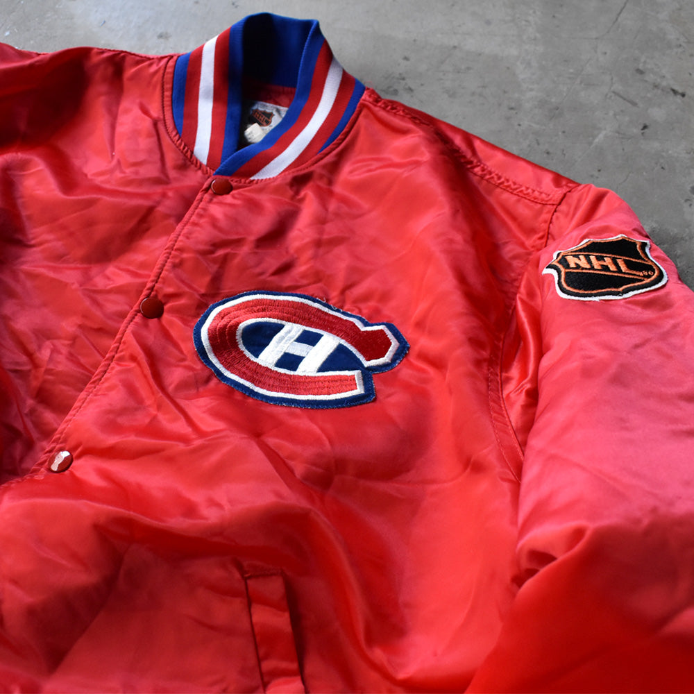 80’s STARTER “NFL Montreal Canadiens” ナイロン アワードジャケット USA製 240110