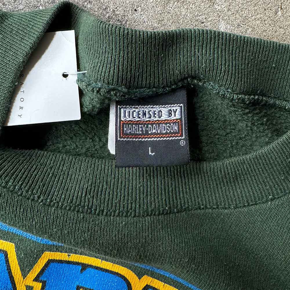90’s Harley-Davidson イーグル バイク スウェット USA製 240310H