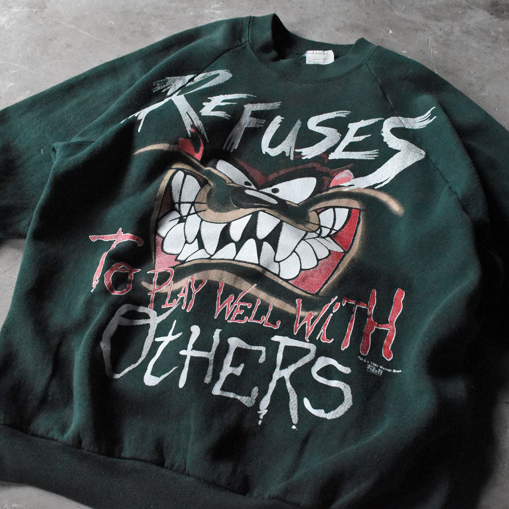 90’s Looney Tunes “TAZ” キャラ スウェット 250305