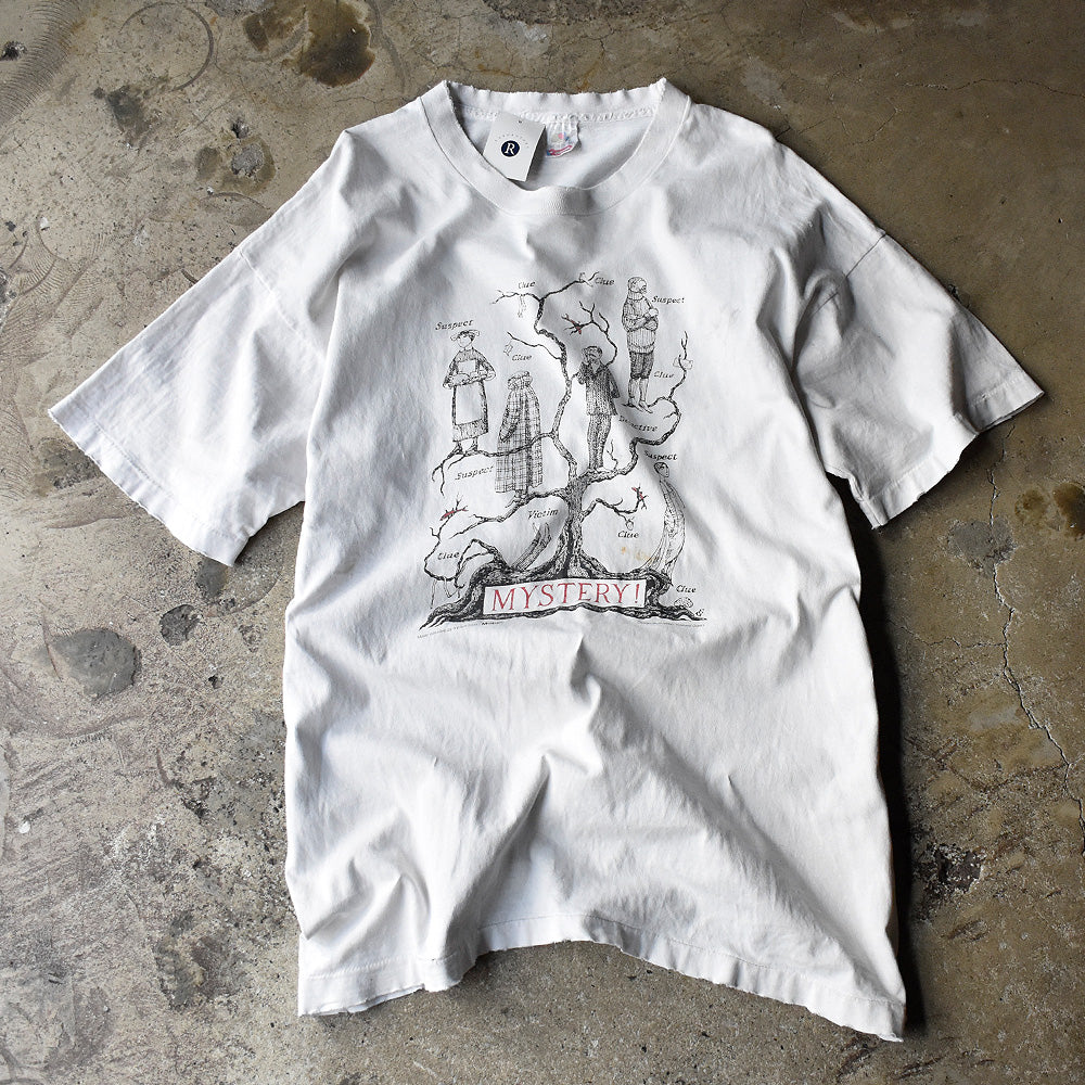 90’s Edward Gorey “MYSTERY ! ” Tシャツ USA製 240303H