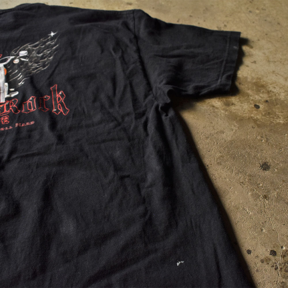 80's Hard Rock Cafe/ハードロックカフェ ペンキ! ロゴ Tシャツ USA製 230810