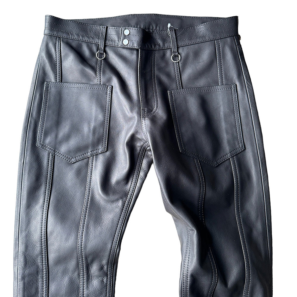 blackmeans フレア レザーパンツ 945-79GP212-1 240313H