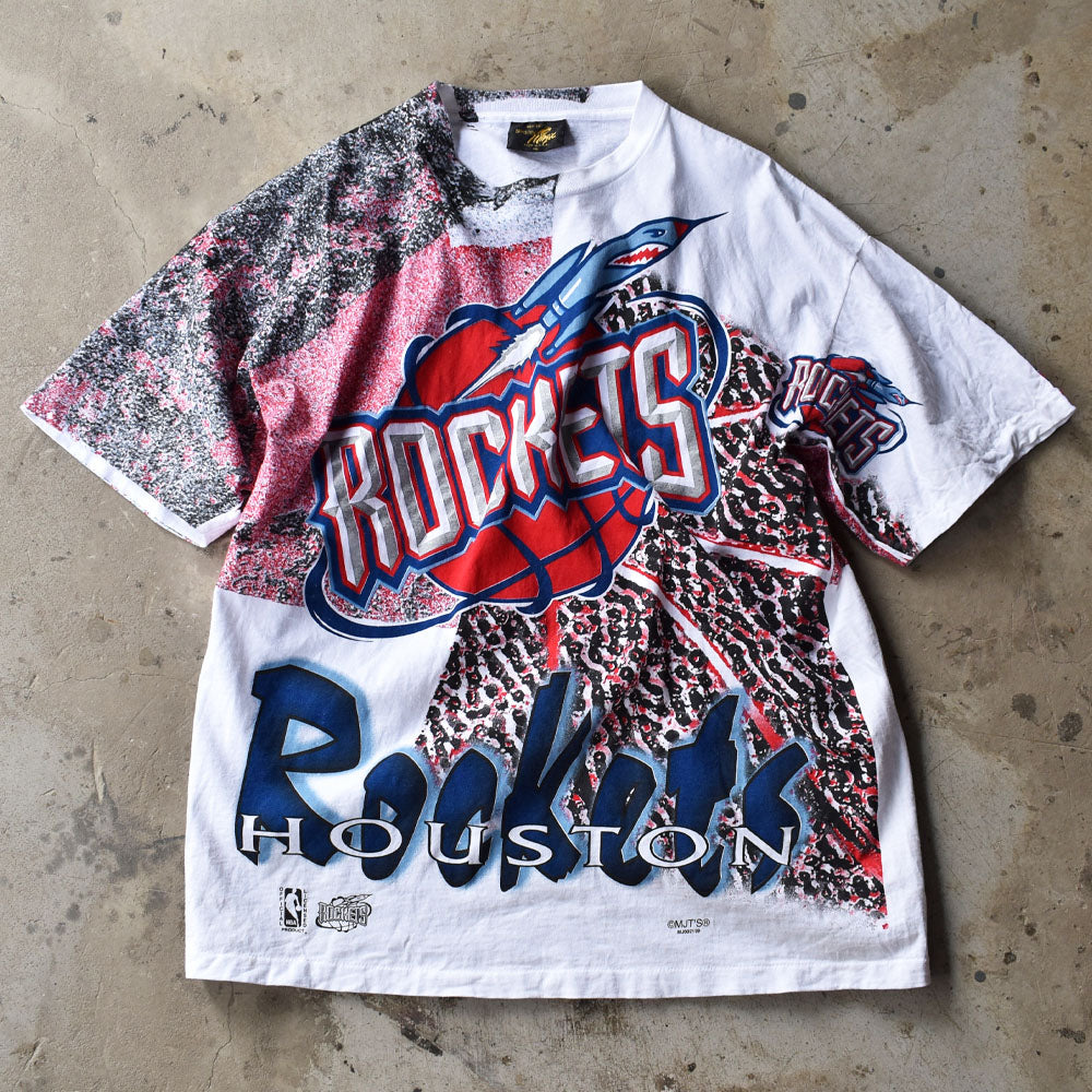 90's NBA Houston Rockets/ヒューストン・ロケッツ AOP！ Tシャツ USA ...