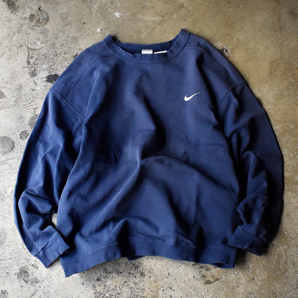 90's NIKE swoosh logo刺繍 スウェット 231228H