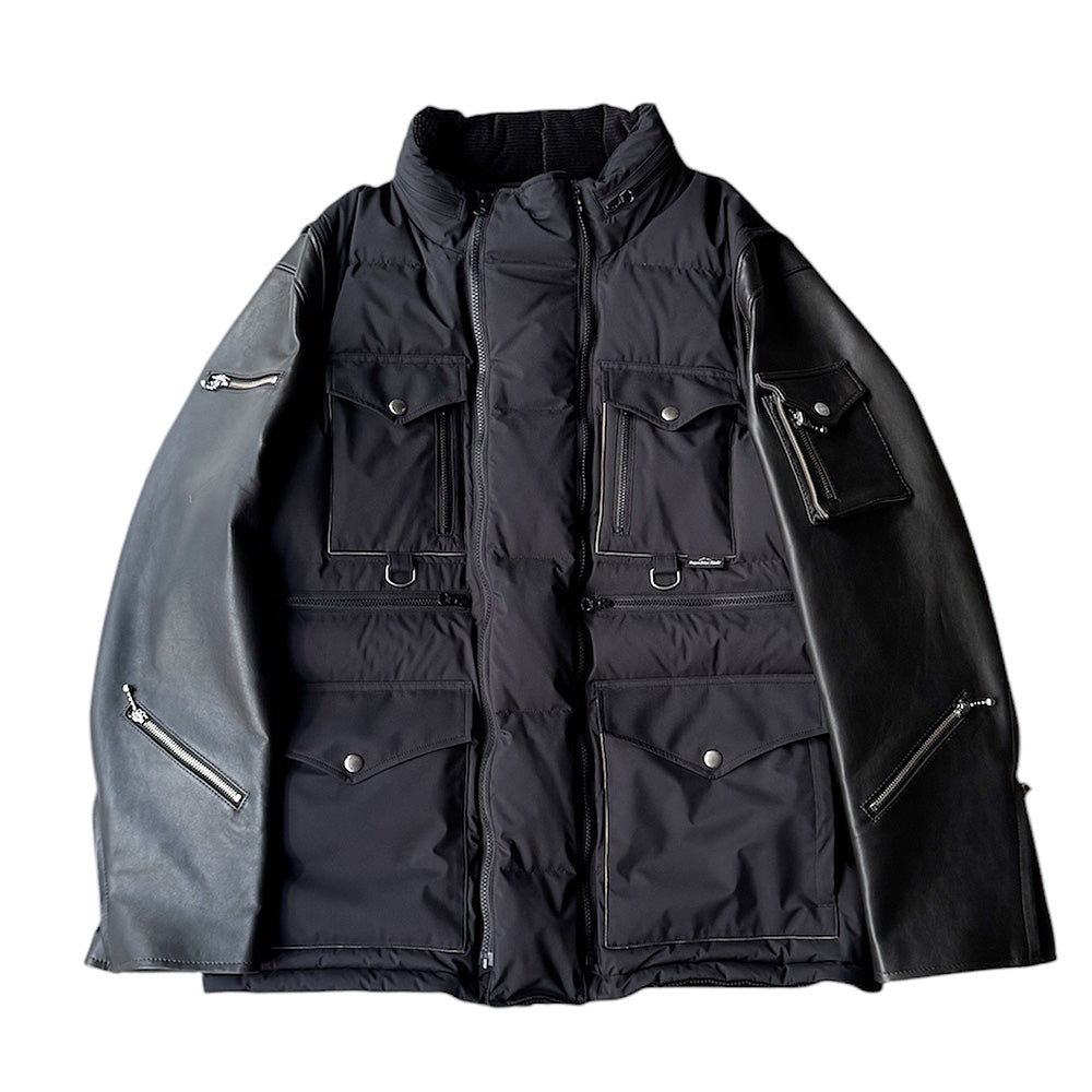 blackmeans×Hayachine Made 2Way リバーシブル レザー×ダウン マウンテンジャケット 945-79TJ400-1 250102H/250128H