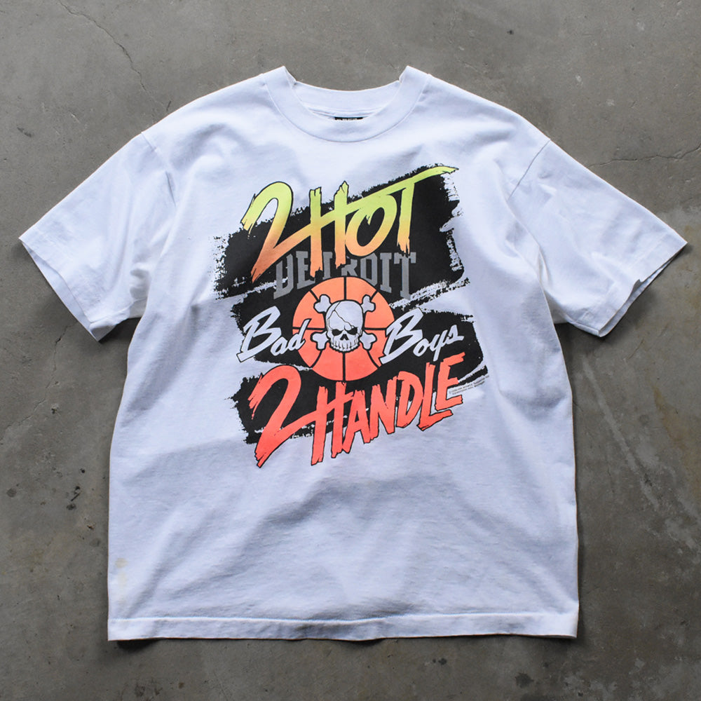 90's “NBA Detroit Pistons / BAD BOYS” スカル バスケ Tシャツ USA製