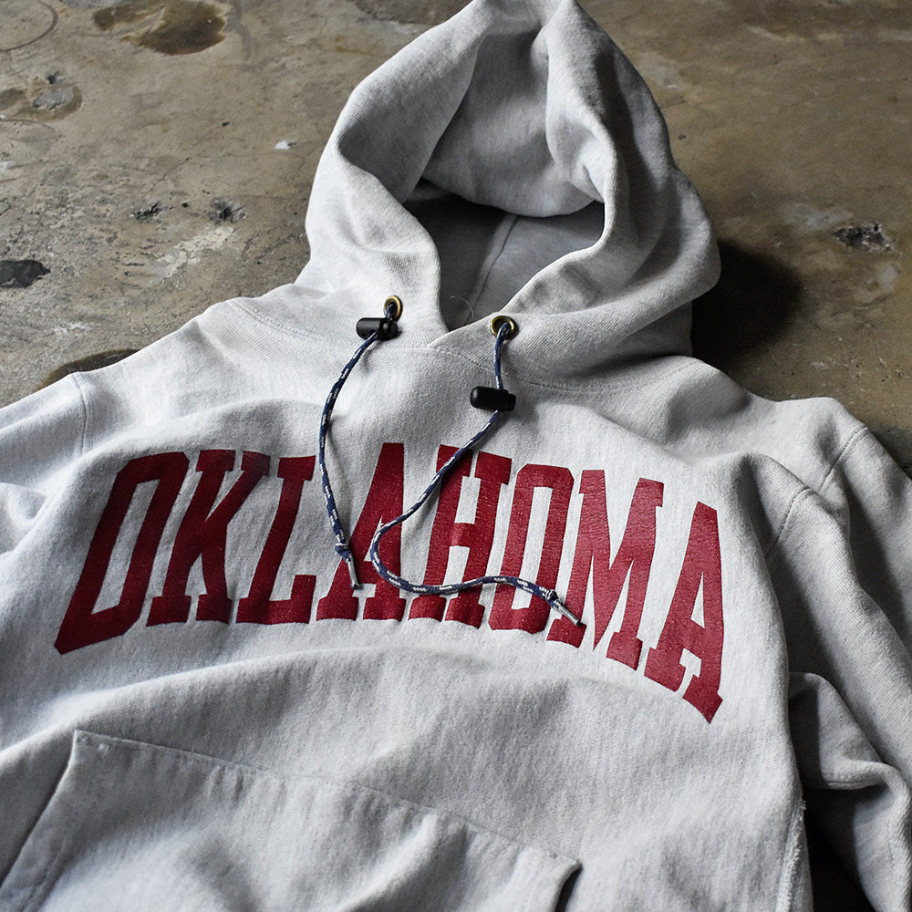 90’s Champion "OKLAHOMA" リバースウィーブ パーカー USA製 240211H