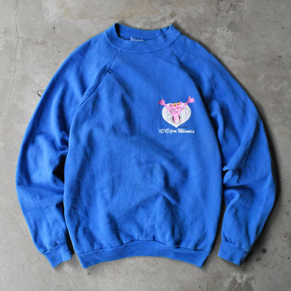 90’s Pink Panther 刺繍 キャラクター スウェット 251007H