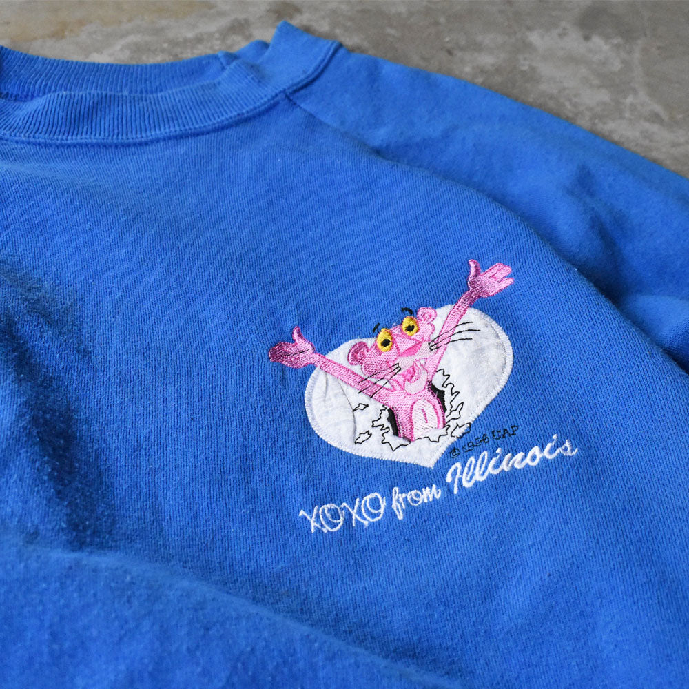 90’s Pink Panther 刺繍 キャラクター スウェット 251007H